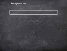Tablet Screenshot of hearingsource.com